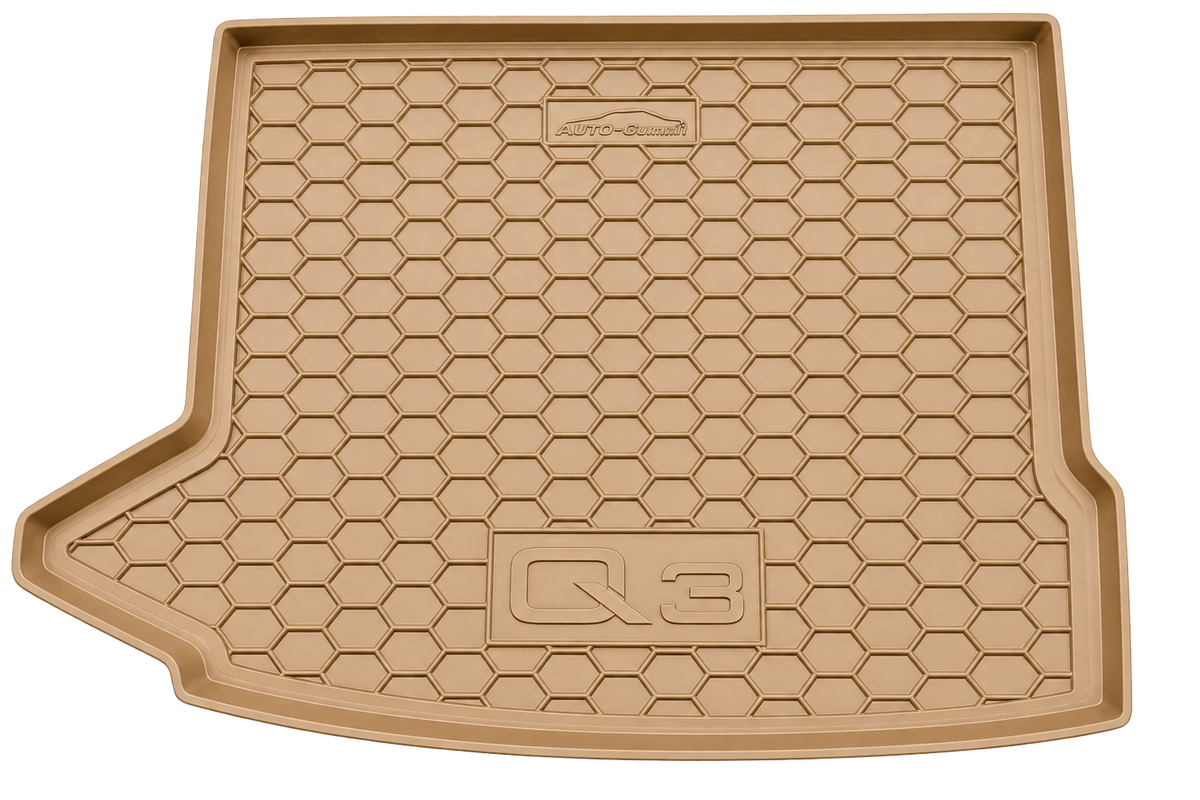 Tappetino gomma vasca baule Audi Q3 8U 2011-2018 Beige