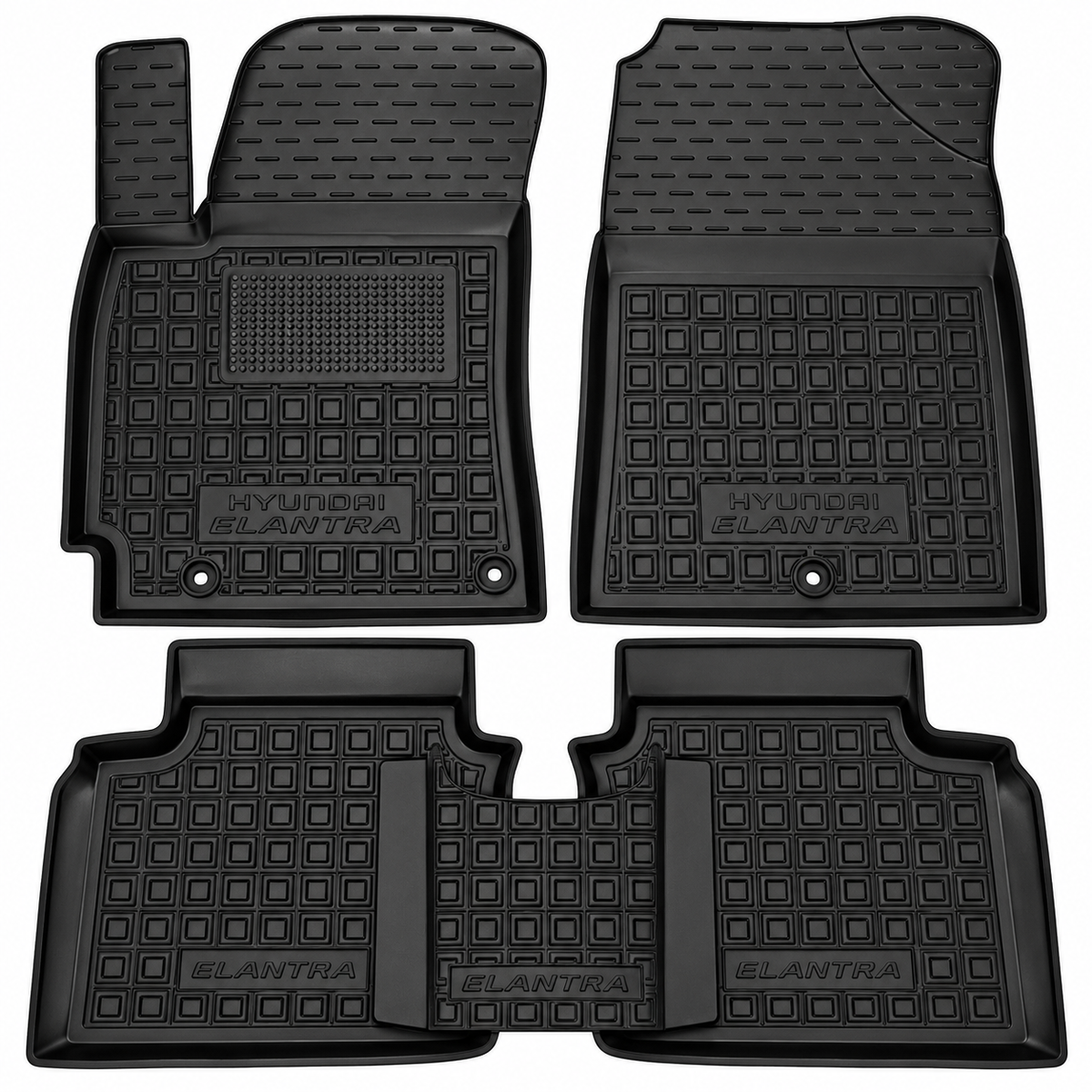 Set tappetini di gomma su misura pert Hyundai Elantra 6 AD (2016-2020)