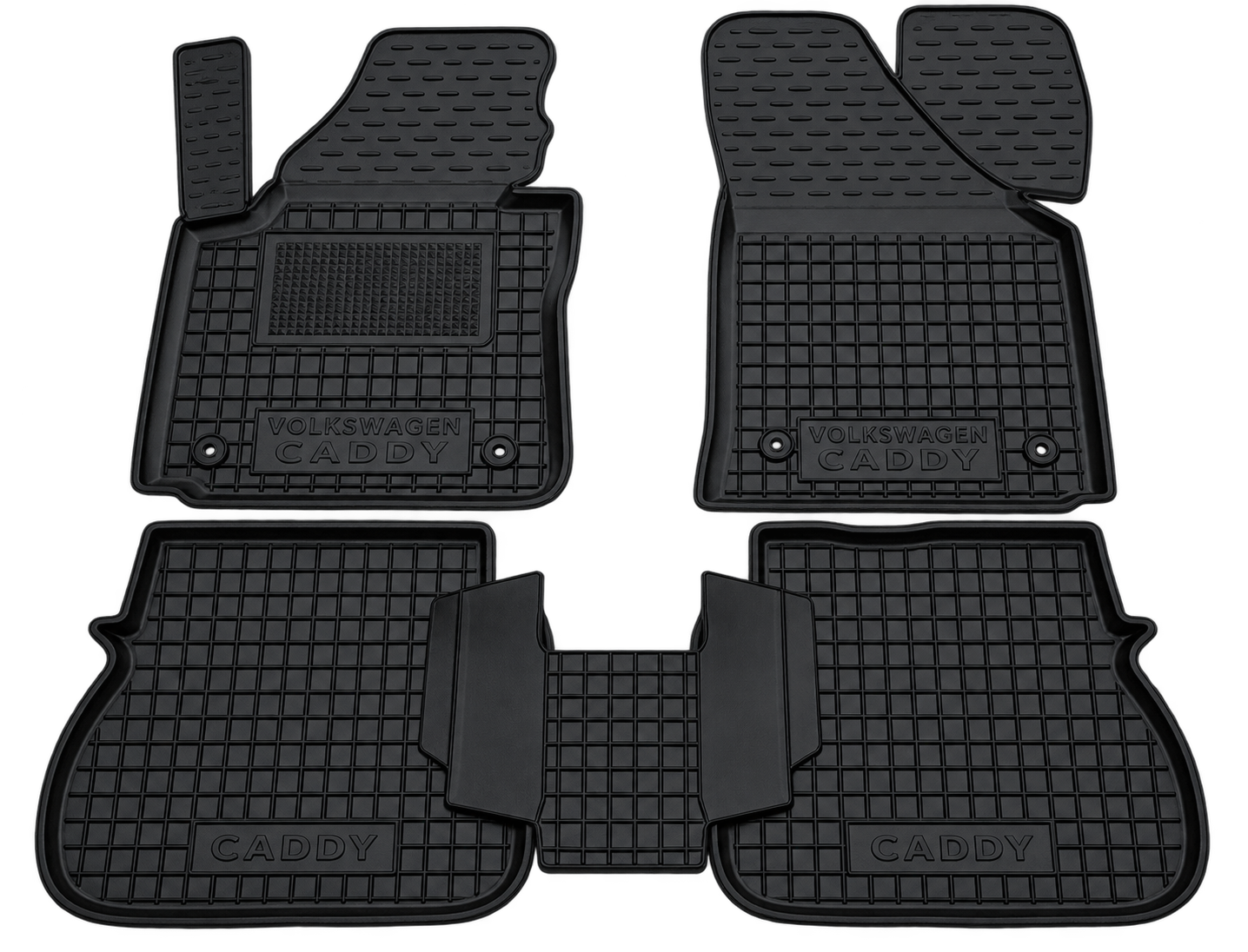 Set tappetini di gomma su misura per Volkswagen Caddy 3 (2K) (2003-2015)