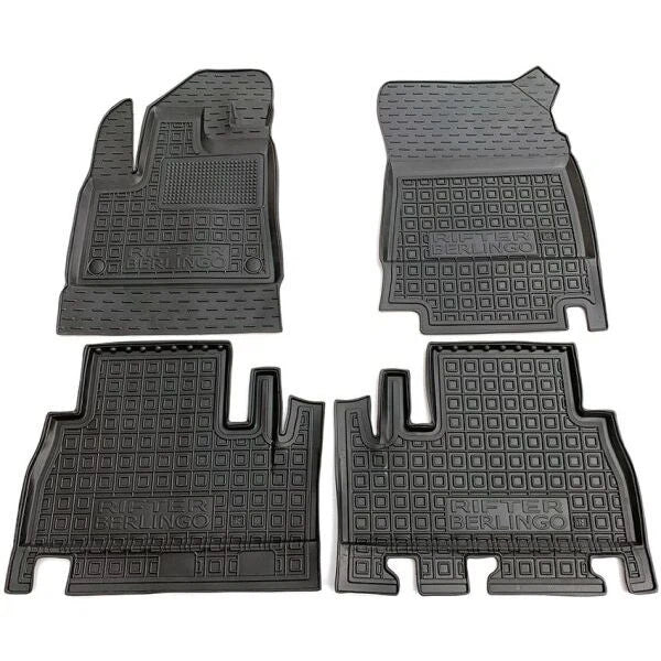 Set tappetini di gomma su misura per Peugeot Rifter (2018-oggi)