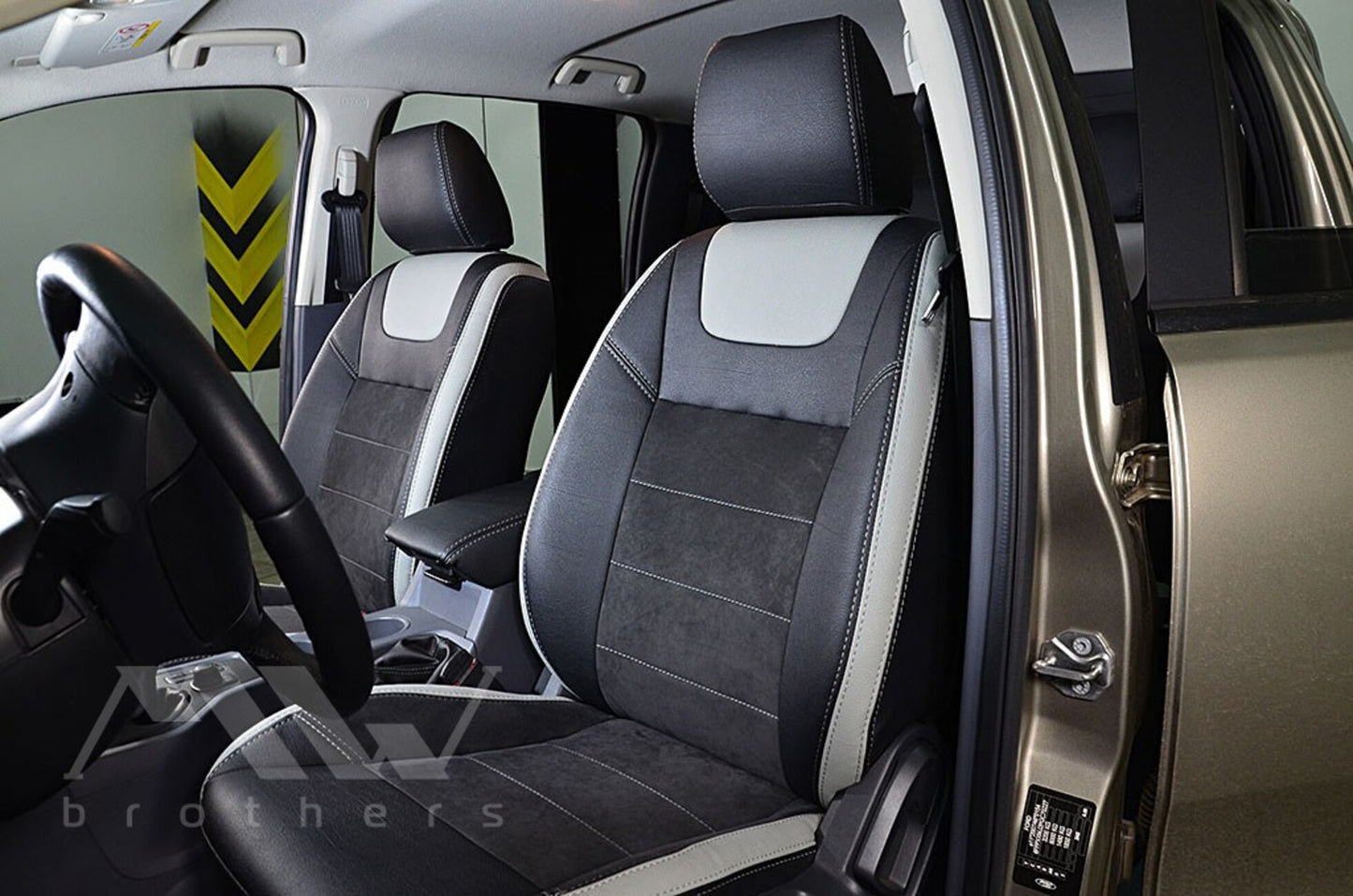 Set coprisedili su misura per Ford Ranger 4 (2011-2022), Leather Style