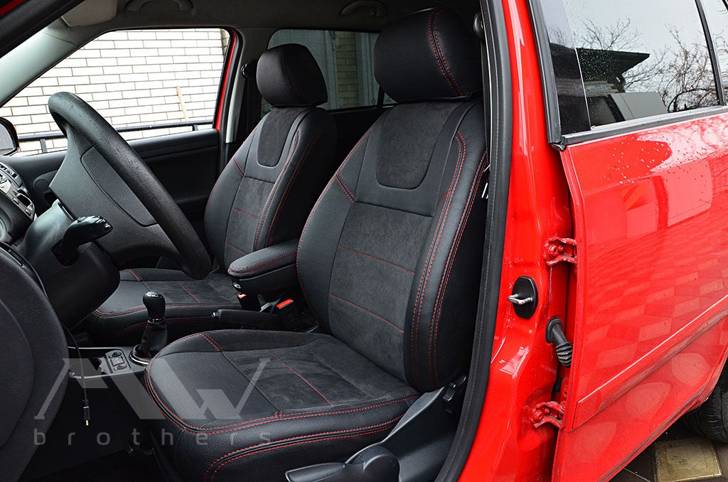 Set coprisedili su misura per Skoda Fabia 2 (2007-2014), Leather Style