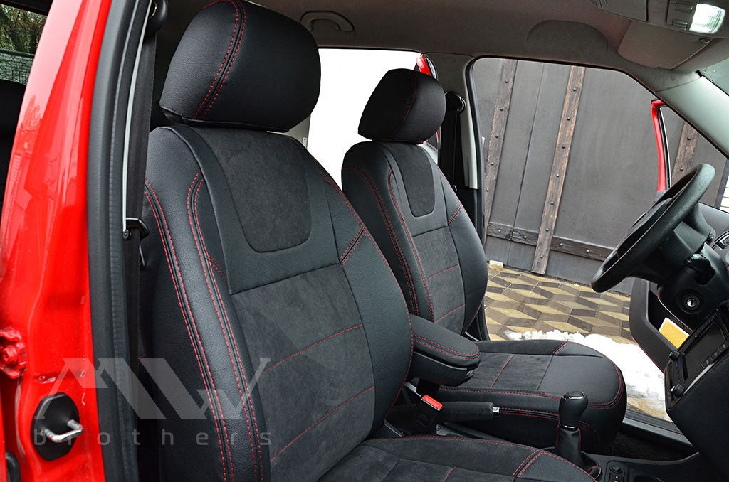 Set coprisedili su misura per Skoda Fabia 2 (2007-2014), Leather Style