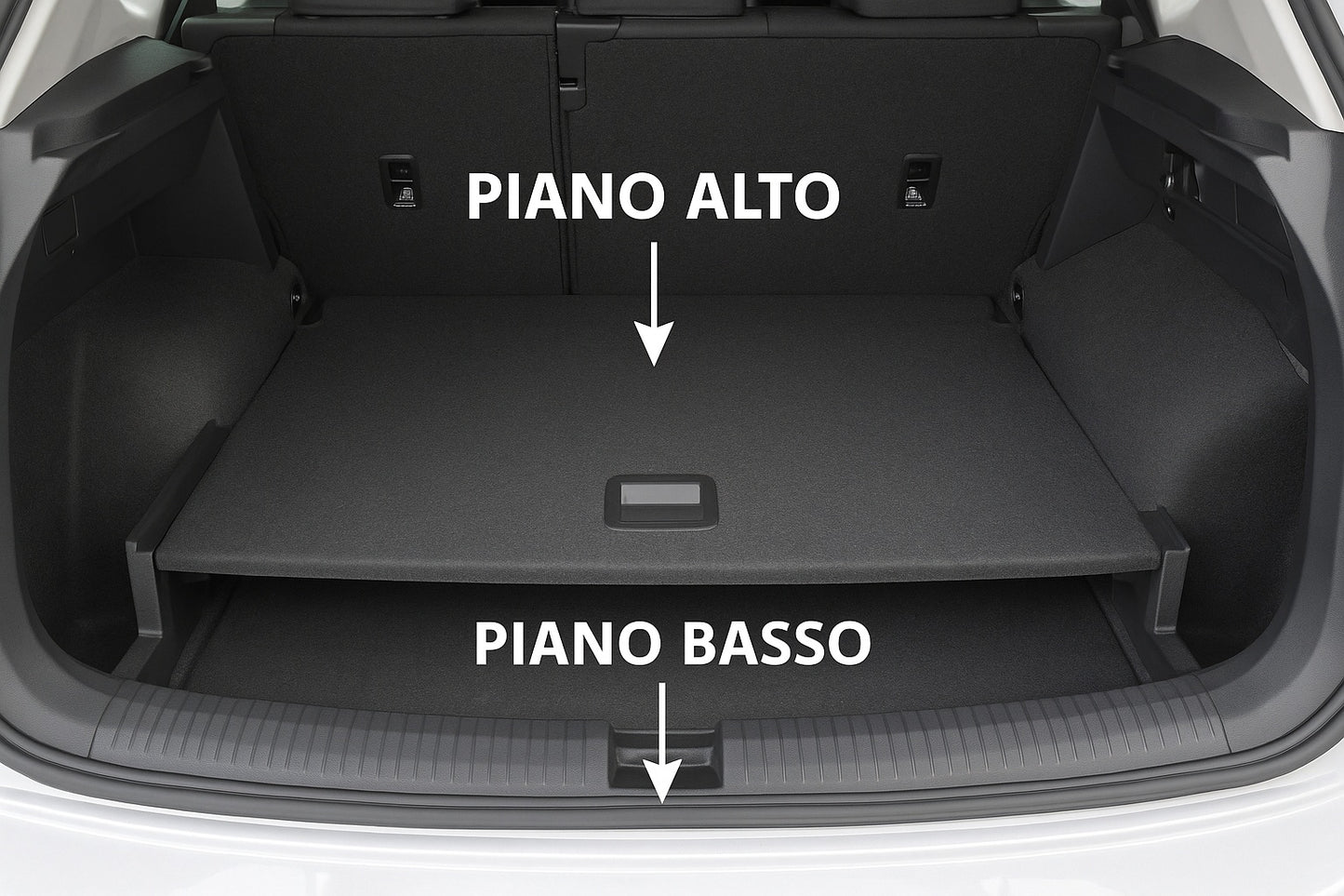 Tappetino di gomma su misura vasca baule per Citroen C5 Aircross (2017 in poi)