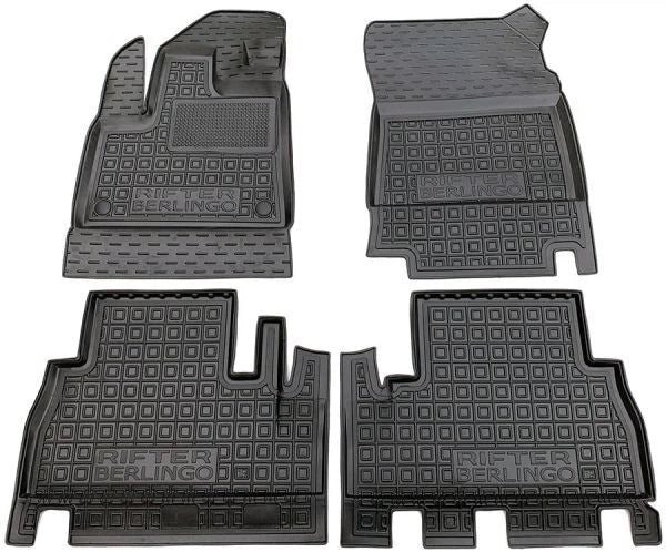 Set tappetini di gomma su misura per Peugeot Rifter (2018-oggi)