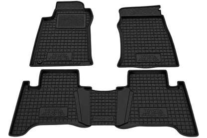Set tappetini di gomma su misura per  Toyota Land Cruiser Prado 120 (2002-2009)