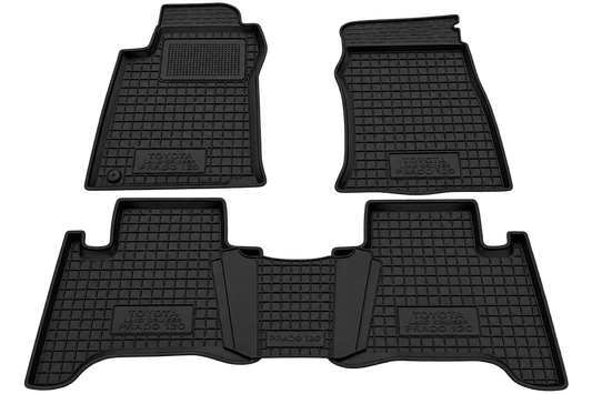 Set tappetini di gomma su misura per  Toyota Land Cruiser Prado 120 (2002-2009)