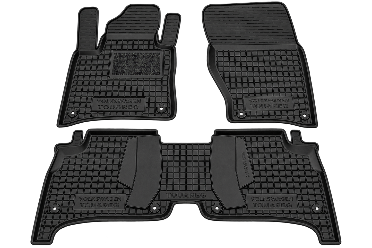 Set tappetini di gomma su misura per Volkswagen Touareg 2 (7P) (2010-2018)