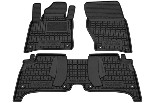 Set tappetini di gomma su misura per Volkswagen Touareg 2 (7P) (2010-2018)