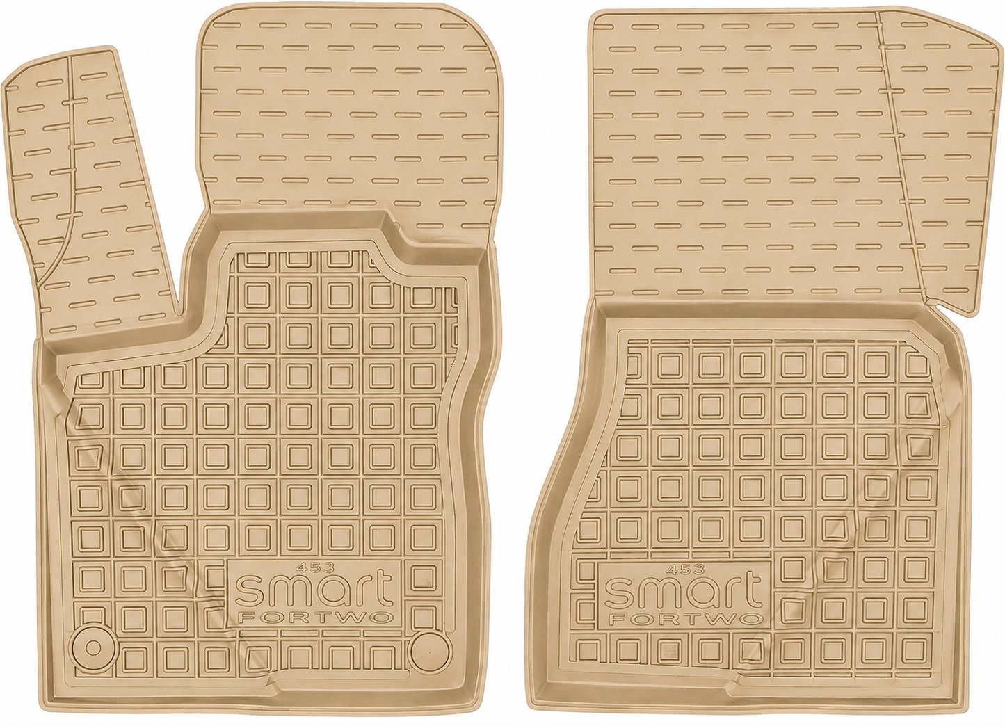 Set tappetini di gomma su misura per Mercedes-Benz Smart Fortwo 3 (453) (2014-2020)