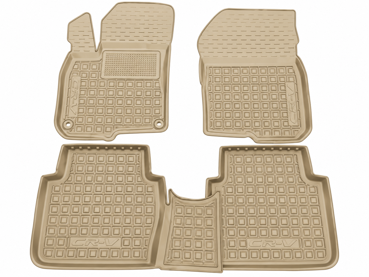 Set tappetini di gomma su misura per Honda CR-V 5 (2016-2023), Leather Style