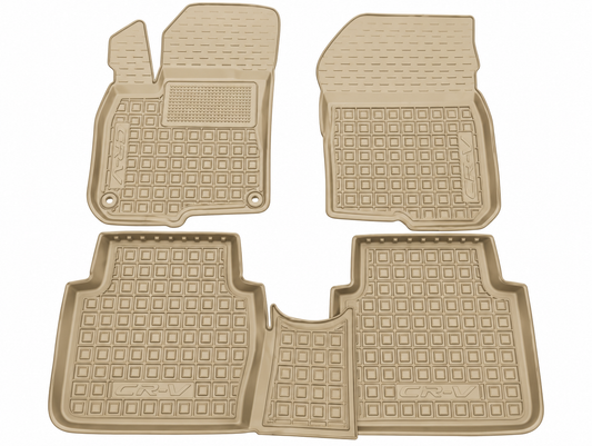 Set tappetini di gomma su misura per Honda CR-V 5 (2016-2023), Leather Style