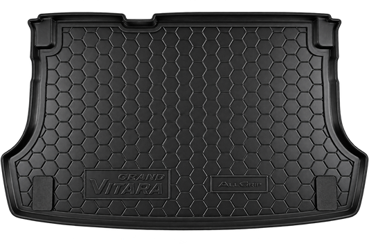 Tappetino di gomma su misura per bagagliaio Suzuki Grand Vitara (2005-2018) - Nero